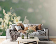3D White Floral Wallpaper Wall Mural Wall Decor Wall Art Wall Sticker Remoable Wallpaper
