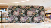 3D Retail Shop Store Market Trade Floral Pattern Wall Mural Wallpaper 2