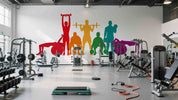 3D Gym Fitness Gymnasium Dumbbell Wall Mural Wallpaper 48
