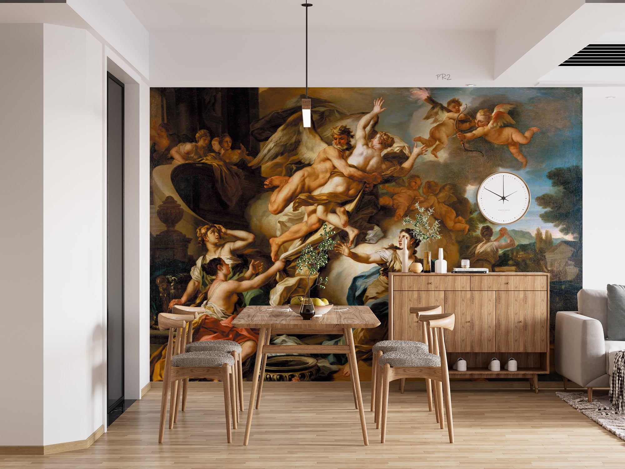 3D Classical Religious Painting classical religious ceiling art wall mural wallpaper for dining room - view 4