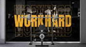 3D Fitness Yoga Person Letter Wall Mural Wallpaper YXL 1729