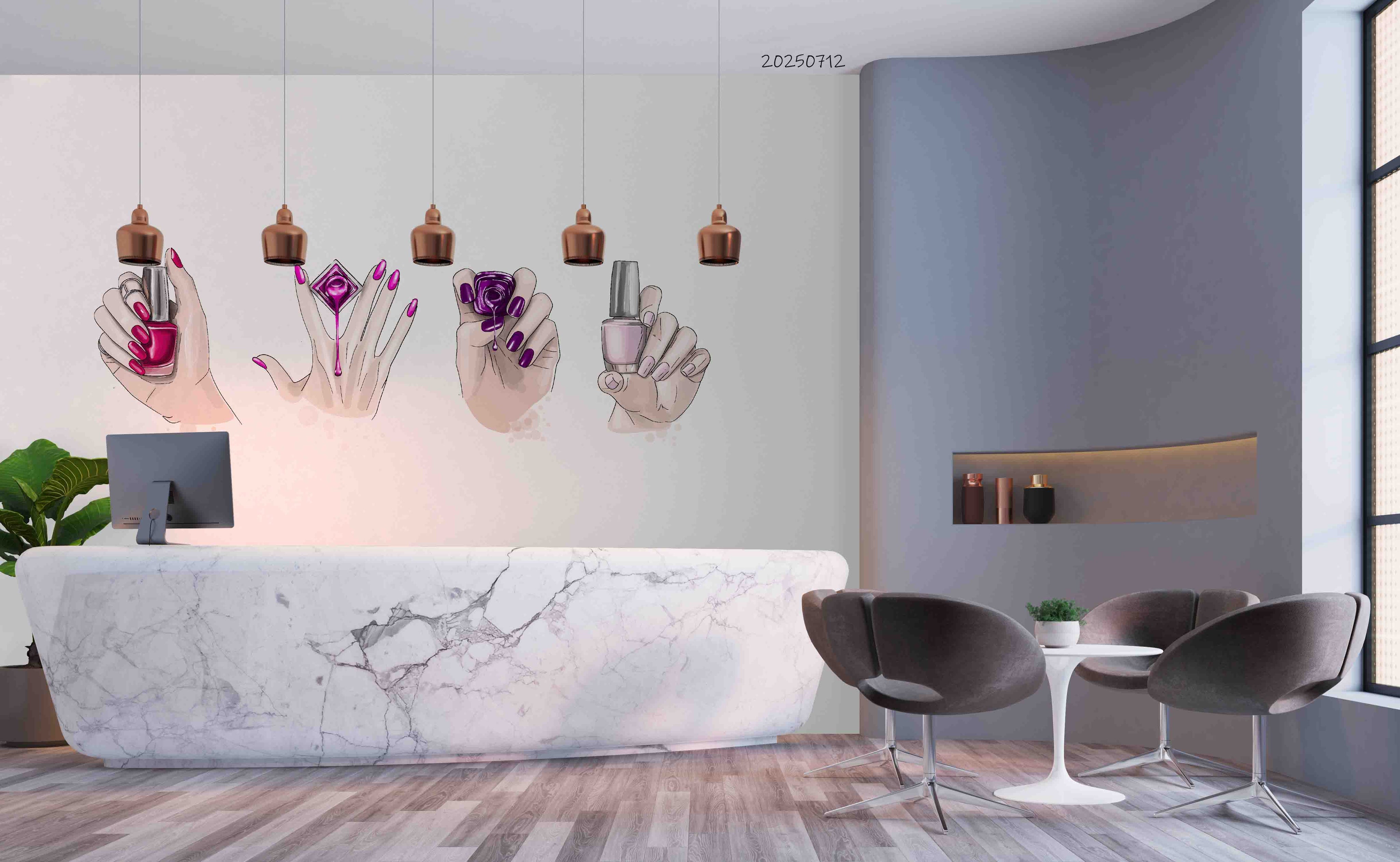 3D Salon Shop Beauty Salon Nail Salon Wall Mural Wallpaper 42