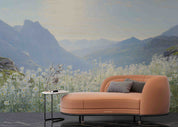 3D Sky Mountains Floral Nature Landscape Wallpaper Wall Mural Wall Decor Wall Art Wall Sticker Remoable Wallpaper LQH 27