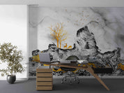 3D Office Business Commerce Ink Painting Wall Mural Wallpaper 41
