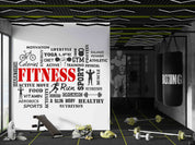 3D Gym Fitness Gymnasium Wall Mural Wallpaper 61