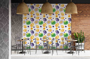 3D Passion Fruit Floral Lemon Wall Mural Wallpaper YXL 291