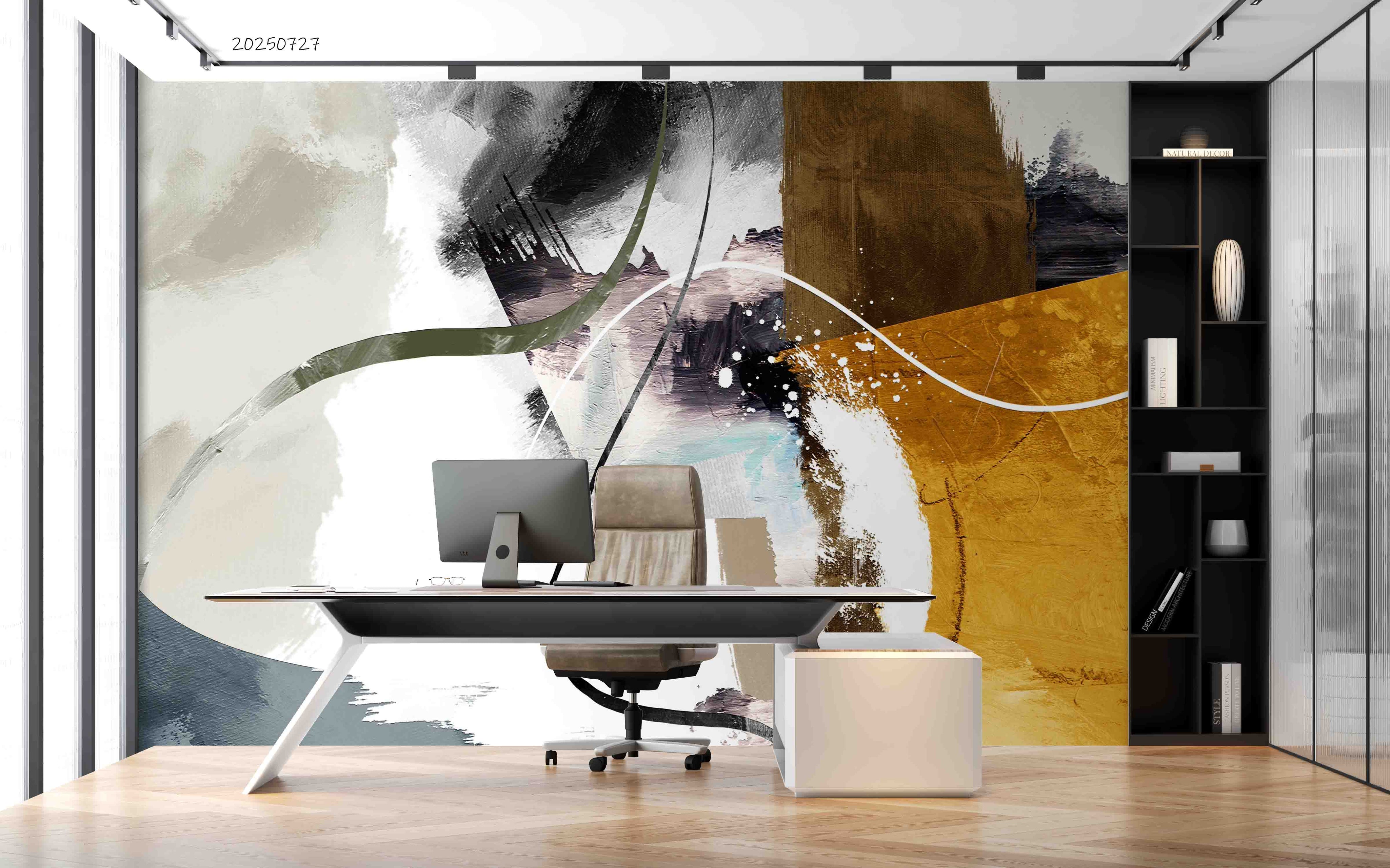 3D Office Business Commerce Marble Abstract Wall Mural Wallpaper 45
