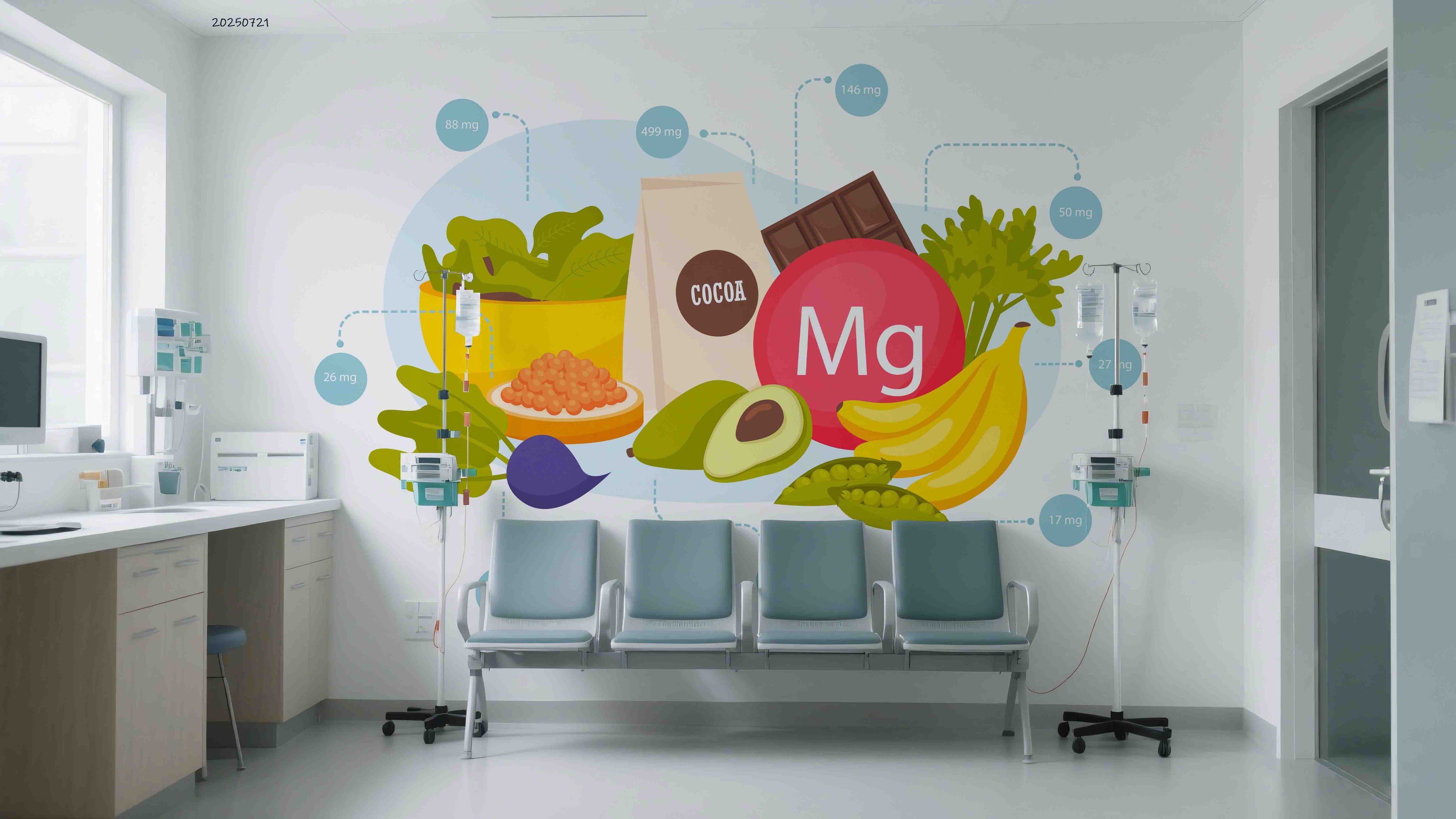 3D Clinic Hospital Rehabilitation Center Health Food Wall Mural Wallpaper 13