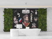 3D Barber Shop Hair Salon Haircut Specialist Shaving  Wall Mural Wallpaper 8