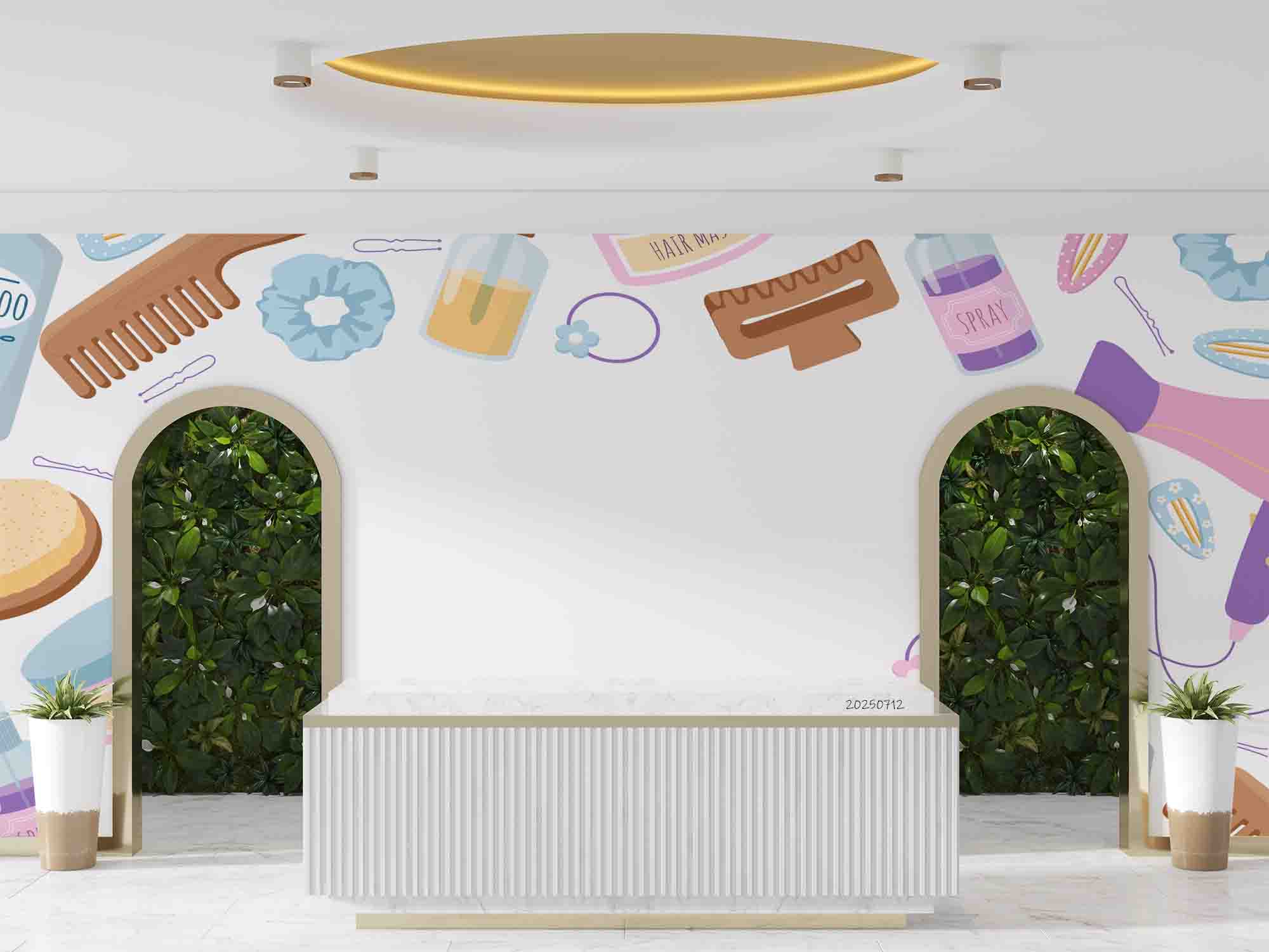 3D Salon Shop Beauty Salon Manicure Set Manicure Tools Wall Mural Wallpaper 51