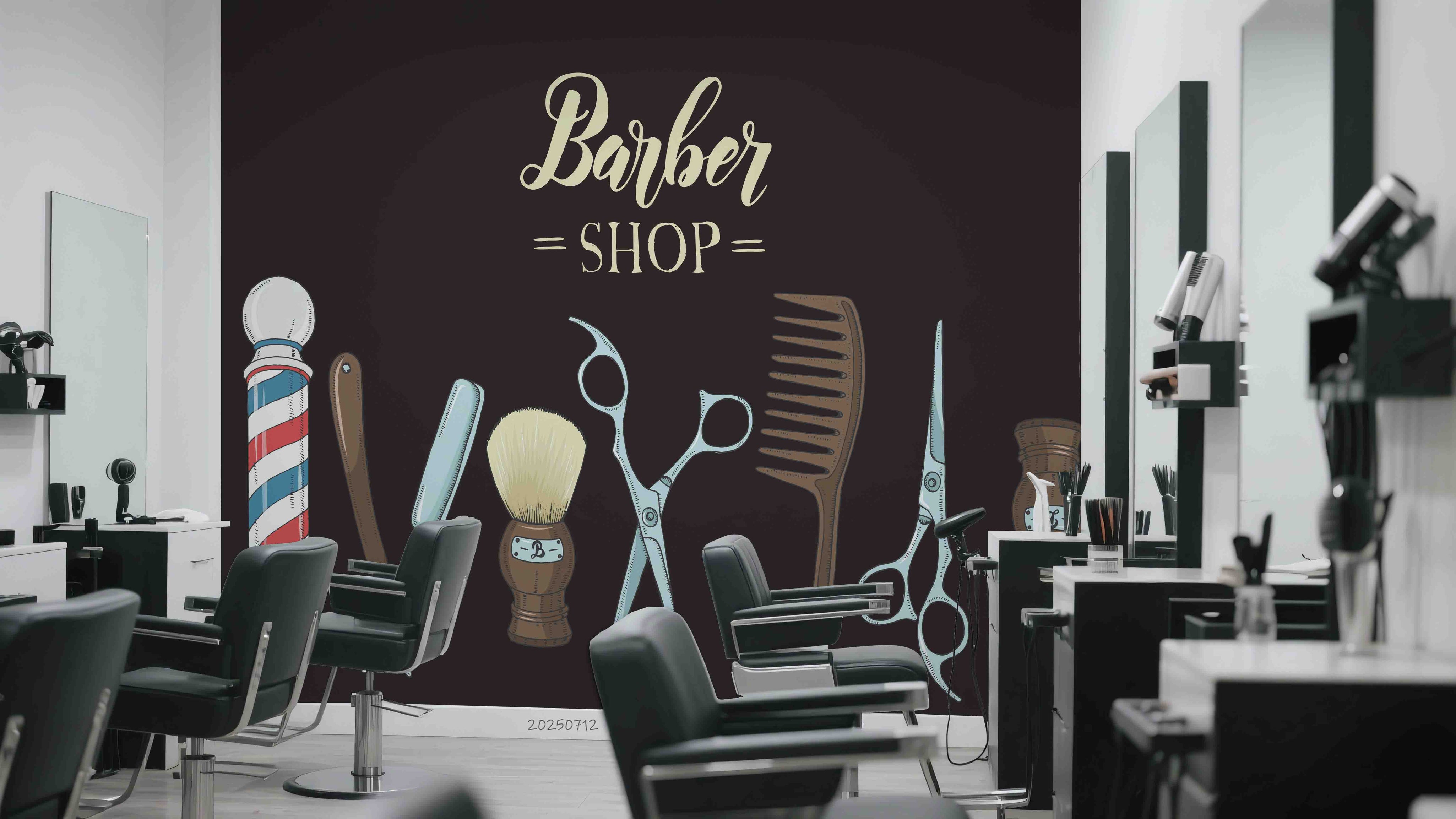 3D Salon Shop Beauty Salon Barber Shop Wall Mural Wallpaper 56