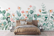 3D Floral Leaf Phalaenopsis Wall Mural Wallpaper YXL 3179