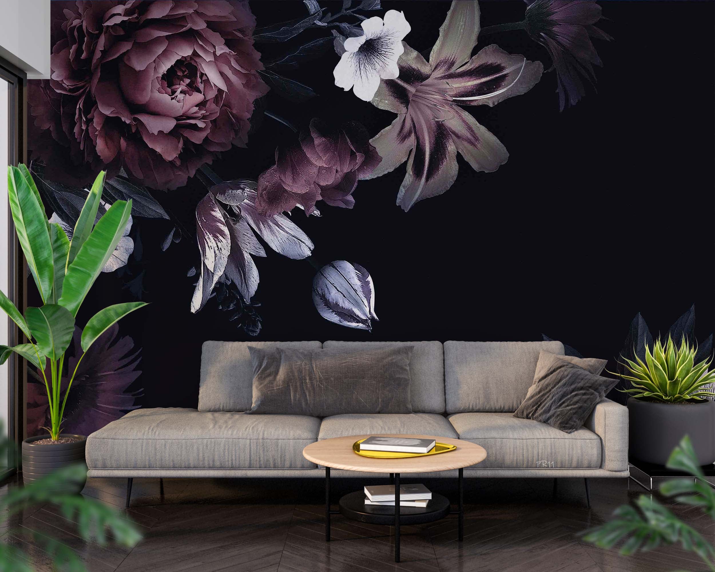 3D Vintage Floral Peony Tulip Wall Mural Wallpaper GD 4875- Jess Art Decoration