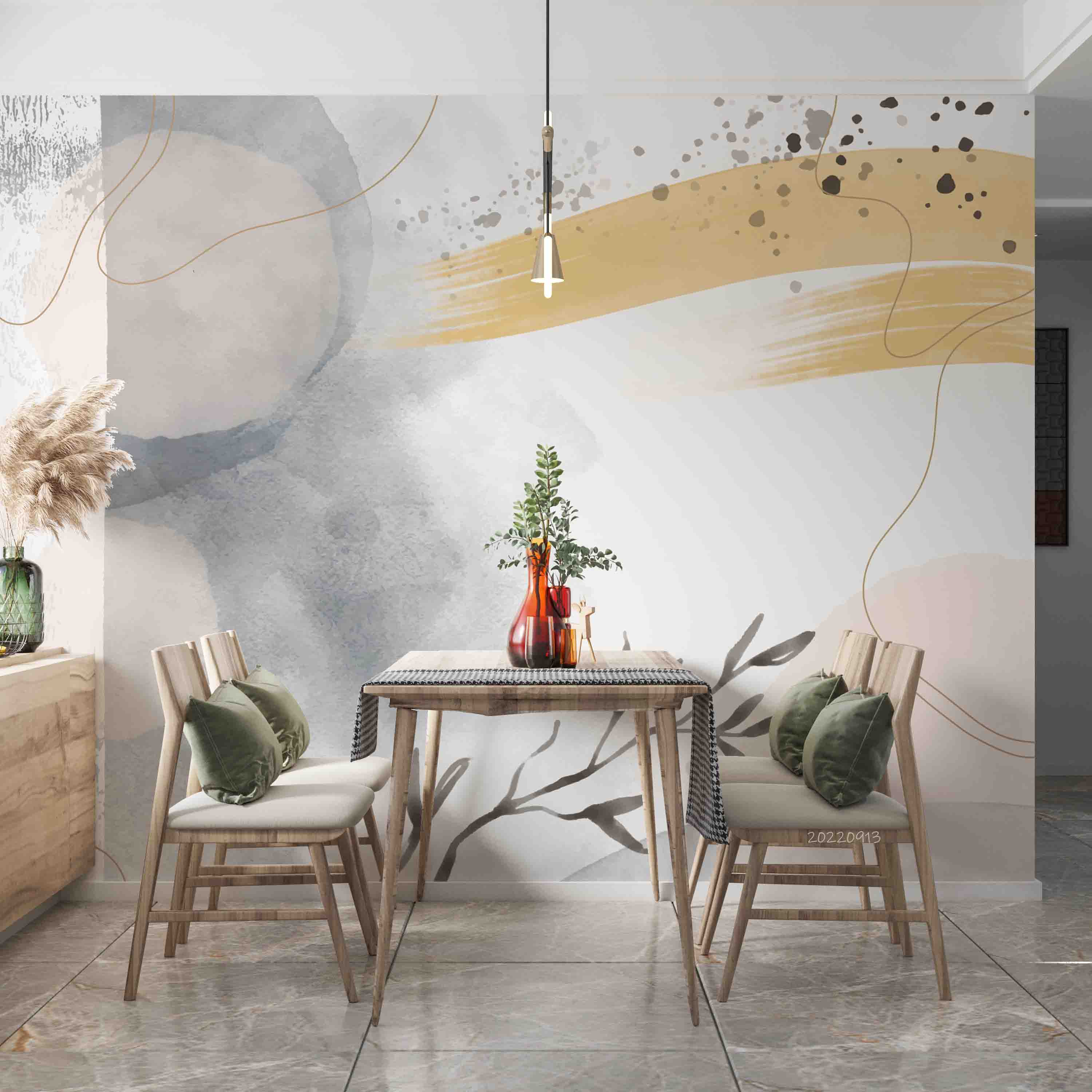 3D Watercolor Abstract Graffiti Background Wall Mural Wallpaper GD 3514- Jess Art Decoration