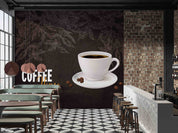3D Coffee Shop Wall Mural Wallpaper 24