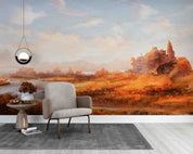 3D Autumn Landscape Oil Painting Wallpaper Wall Mural Wall Decor Wall Art Wall Sticker Remoable Wallpaper LQH 35