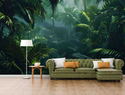 3D Tropical Green Jungle Wallpaper Wall Mural Wall Decor Wall Art Wall Sticker Remoable Wallpaper LQH