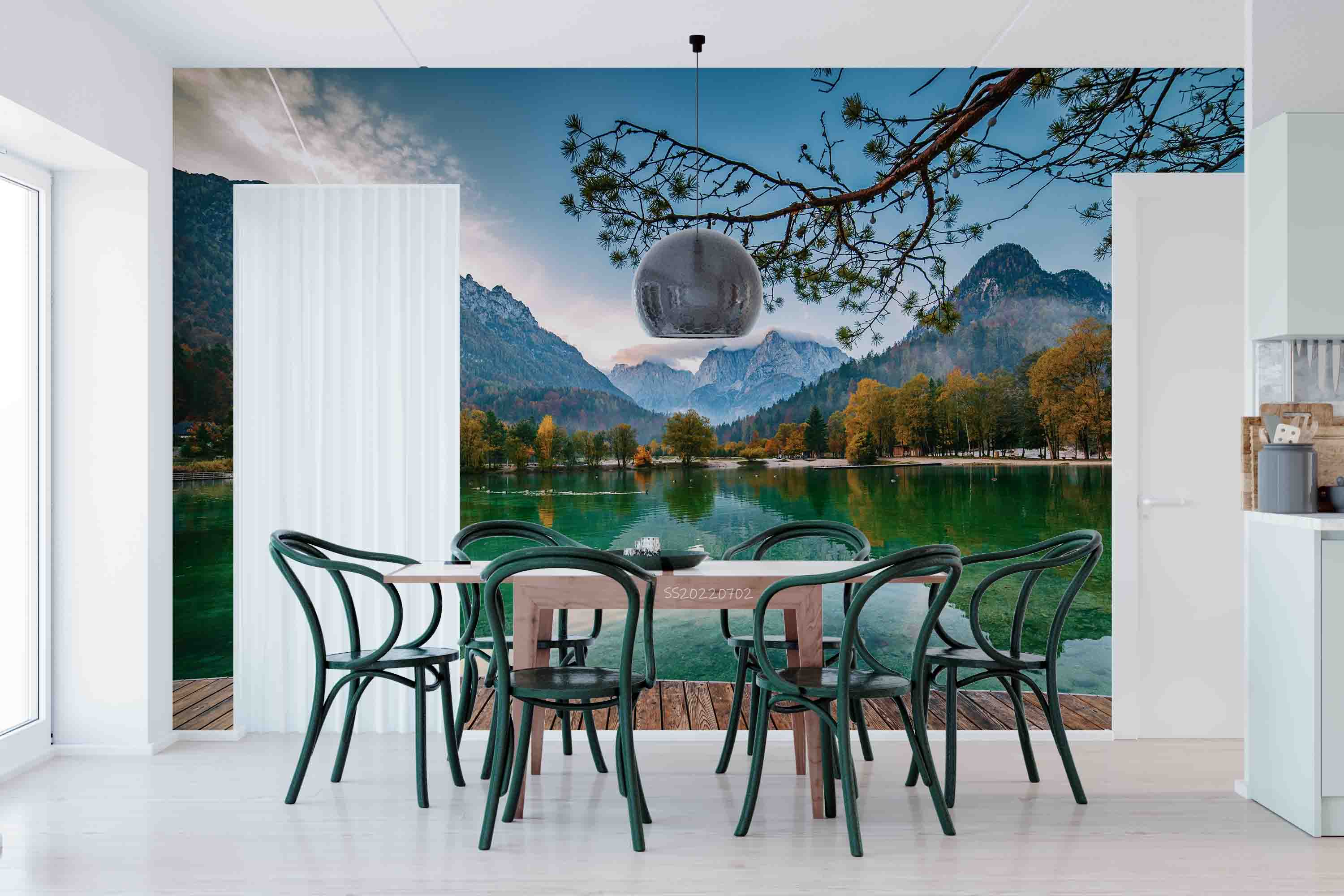 3D Jasna Lake Slovenia Wall Mural Wallpaper GD 5098- Jess Art Decoration