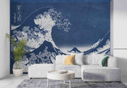 3D Retro Abstract Giant Wave Kanagawa Wall Mural Wallpaper GD 3450- Jess Art Decoration