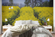 3D Yellow Rapeseed Field Flower Wallpaper Wall Mural Wall Decor Wall Art Wall Sticker Remoable Wallpaper
