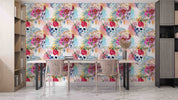 3D Watercolor Peony Skull Wreath Pattern Wall Mural Wallpaper GD 5193- Jess Art Decoration