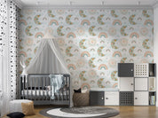 3D Spring Rainbow Moon Sun Bird Floral Wall Mural Wallpaper GD 4005- Jess Art Decoration