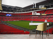 3D Architecture Stadium Iron Frame Sky Wall Mural Wallpaper YXL 174