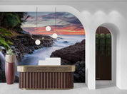 3D Hotel Inn Motel Hostel Resort Manor Scenery Sea Wall Mural Wallpaper 32