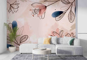 3D Hand Drawn Watercolor Floral Wall Mural Wallpaper GD 3361- Jess Art Decoration