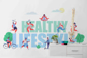 3D Clinic Hospital Rehabilitation Center Medical Healthcare Wall Mural Wallpaper 20