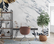 3D Black Gold Leaf Border White Marble Background Wall Mural Wallpaper GD 3582- Jess Art Decoration