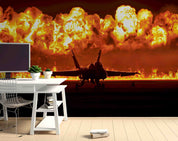 3D US Navy Blue Angels F18 Hornet Wall Mural Wallpaper GD 5477- Jess Art Decoration