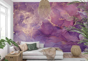 3D Aged Care Retirement Home Gerocomium Rest Home Marble Purple Wall Mural Wallpaper 6