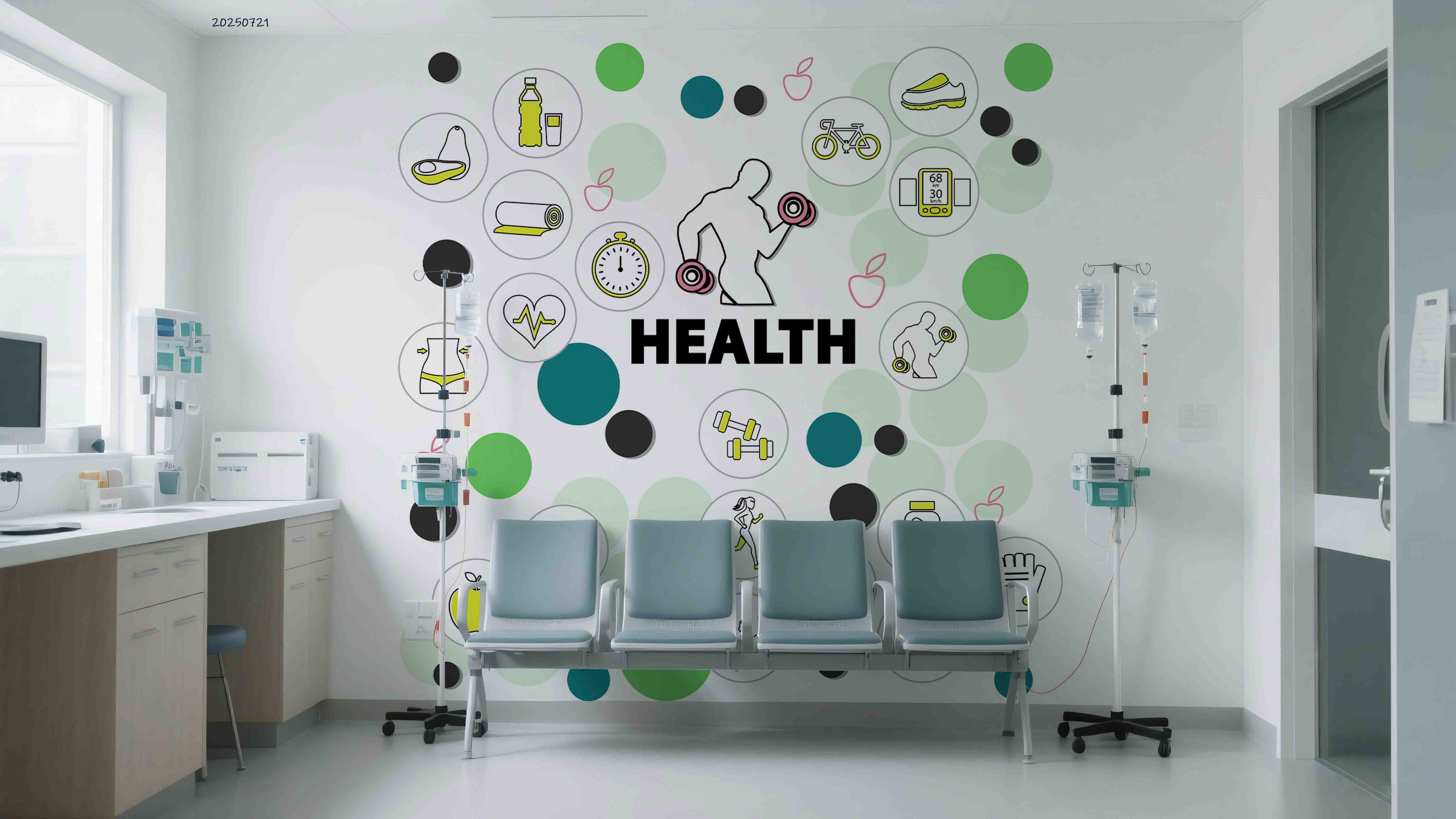 3D Clinic Hospital Rehabilitation Center Medical Healthcare Wall Mural Wallpaper 21