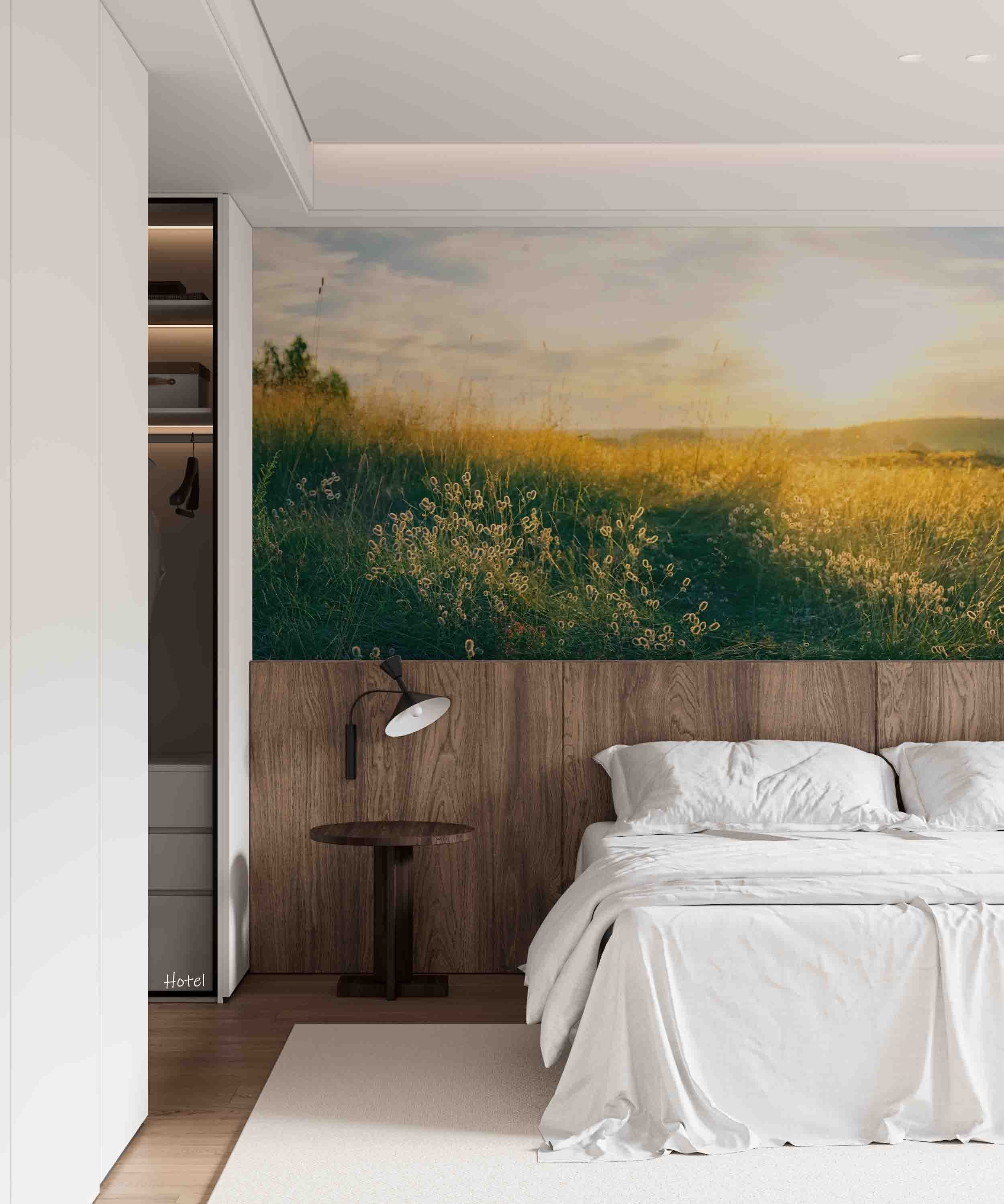 3D Hotel Inn Motel Hostel Resort Manor Scenery Sunrise Wall Mural Wallpaper 5