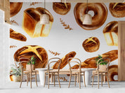 3D Watercolor Bakery Background Wall Mural Wallpaper GD 5218- Jess Art Decoration