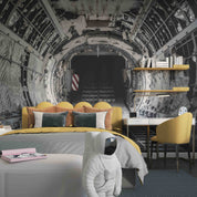 3D Military Transport Aircraft Interior View Wall Mural Wallpaper GD 5460- Jess Art Decoration