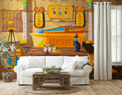 3D Ancient Egypt Pattern Egyptian Hieroglyphic Symbols Wallpaper Wall Mural Wall Decor Wall Art Wall Sticker Remoable Wallpaper LQH