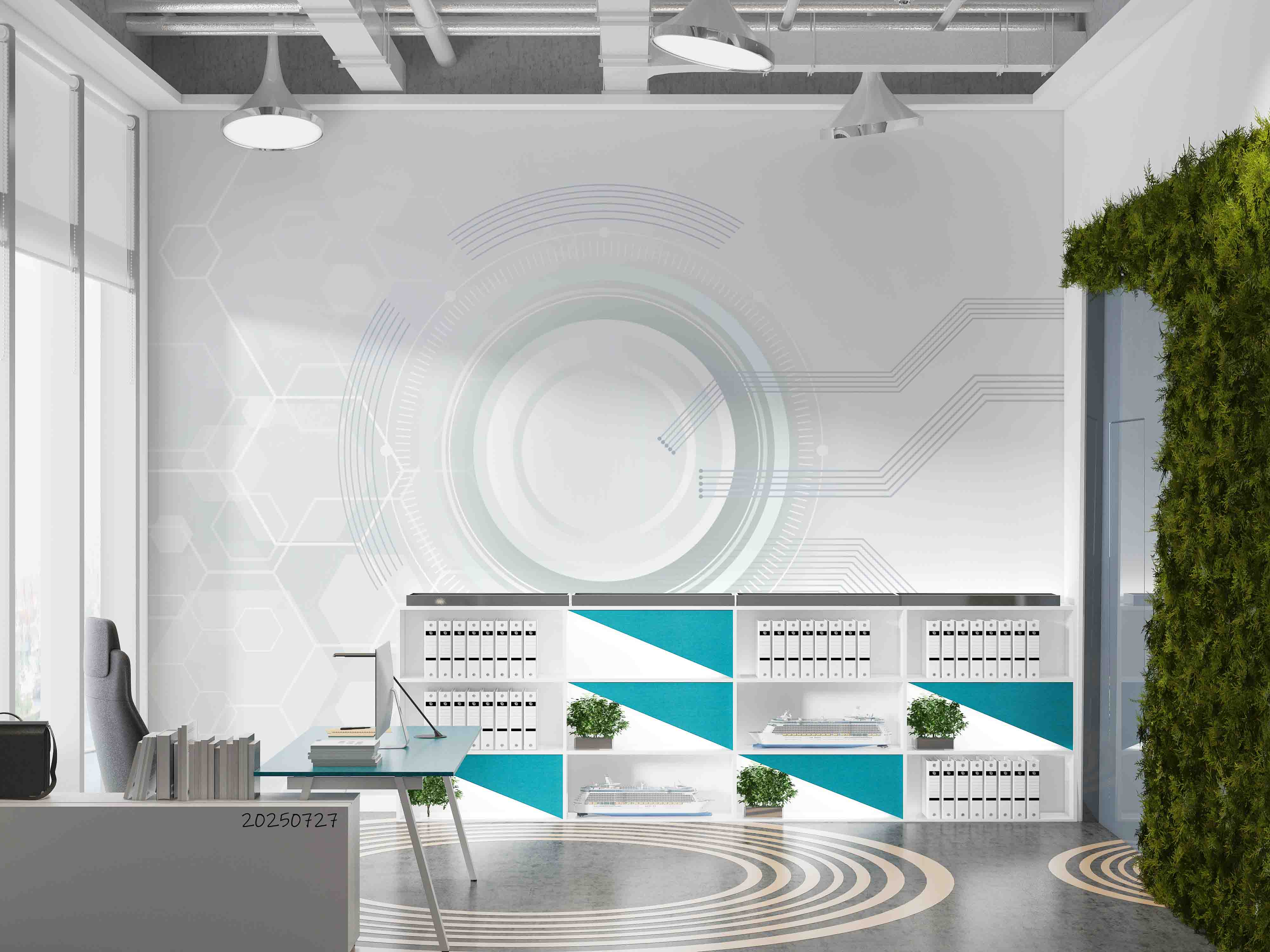 3D Office Business Technology Wall Mural Wallpaper 2