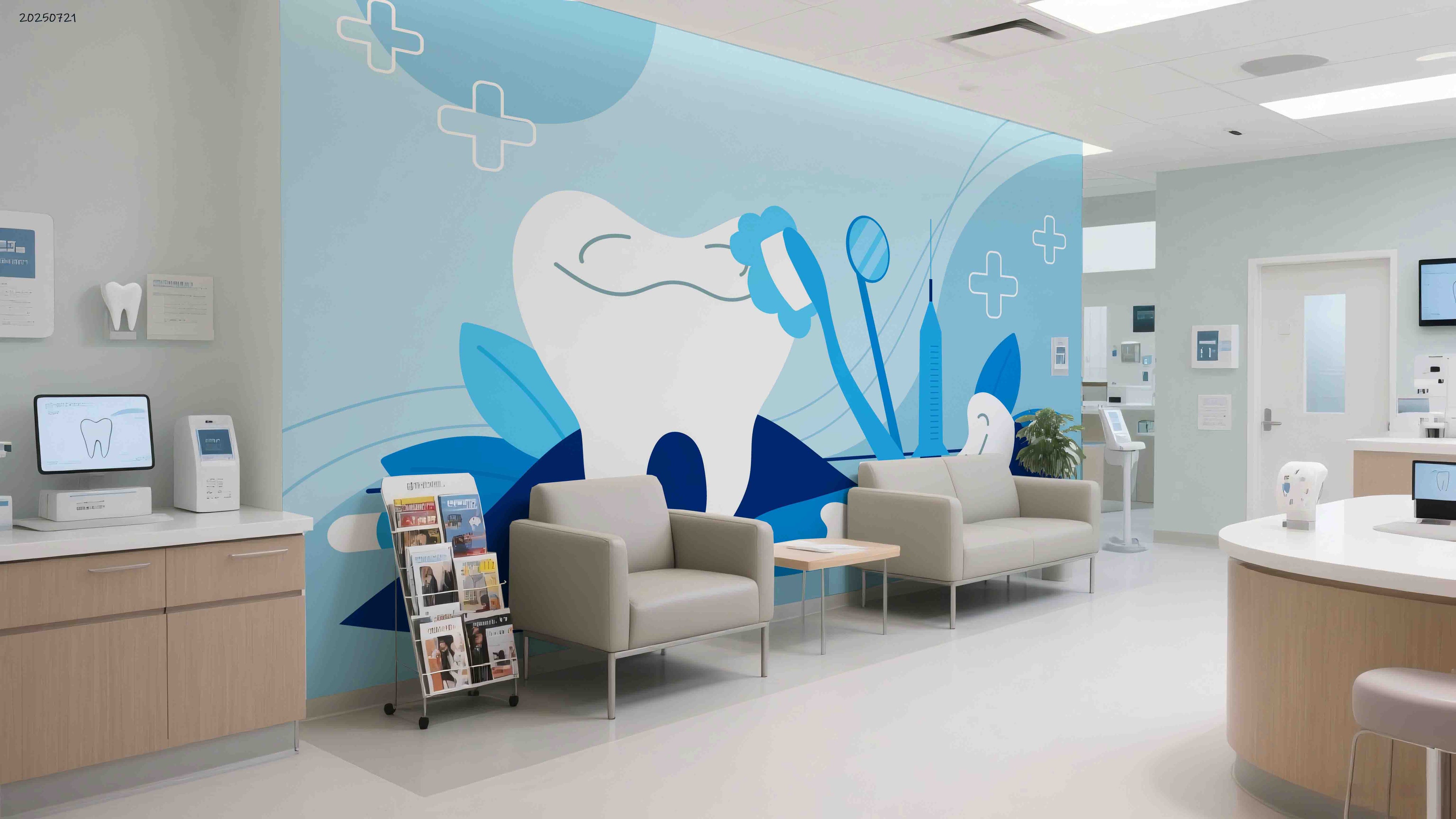 3D Clinic Hospital Rehabilitation Center Medical Healthcare Dental Stomatology Wall Mural Wallpaper 32