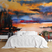 3D Oil Painting Countryside Ship Person Sea Wall Mural Wallpaper YXL 138