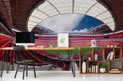 3D Architecture Stadium Cloud Sky Wall Mural Wallpaper YXL 242