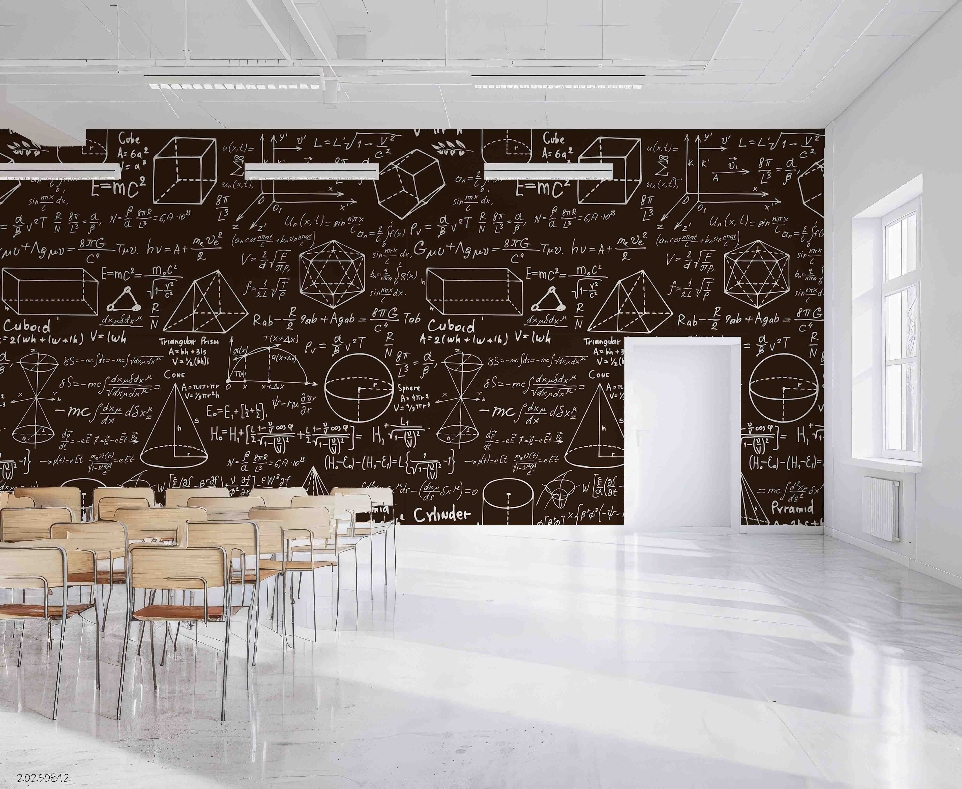 3D School STEM Science Lab Classroom Teaching Aid Math Wall Mural Wallpaper 16