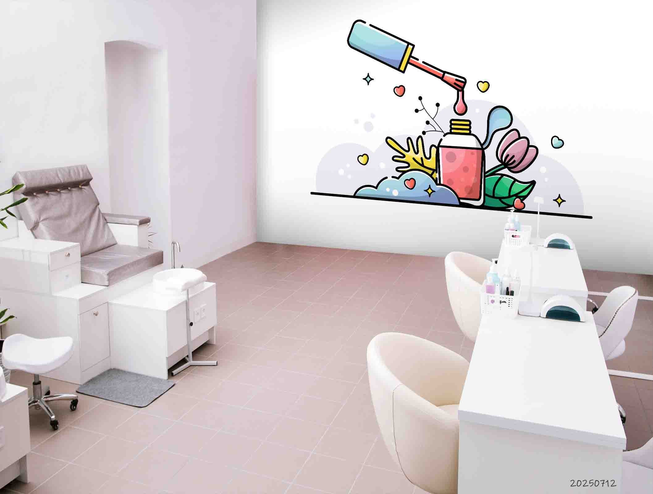 3D Salon Shop Beauty Salon Nail Salon Wall Mural Wallpaper 23