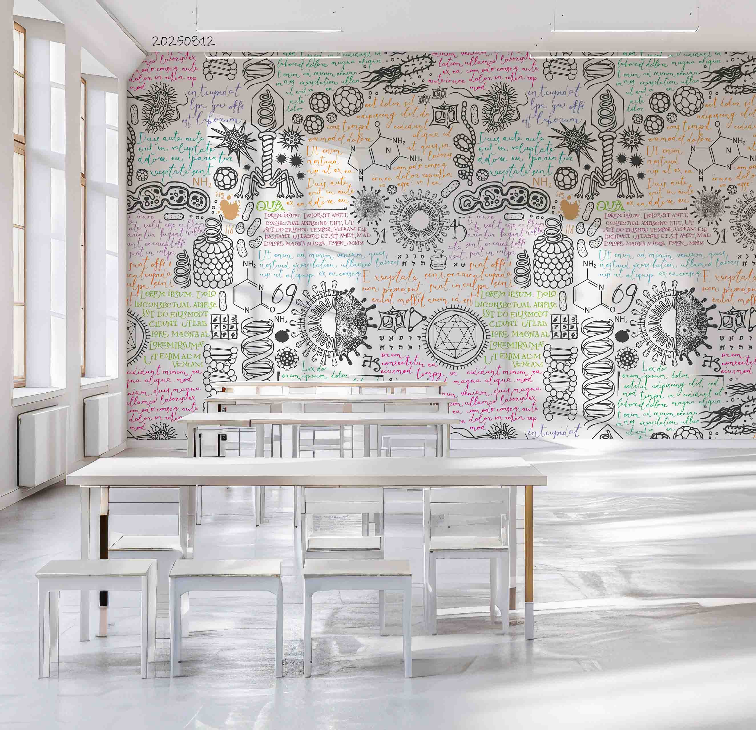 3D School STEM Science Lab Classroom Teaching Aid Chemistry Wall Mural Wallpaper 12