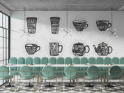 3D Restaurant Snack Bar Coffee Shop Wall Mural Wallpaper 40