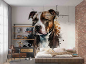 3D Animal Dog Graffiti Wall Mural Wallpaper YXL 1864