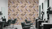 3D Salon Shop Beauty Salon Barber Shop Pattern Wall Mural Wallpaper 13
