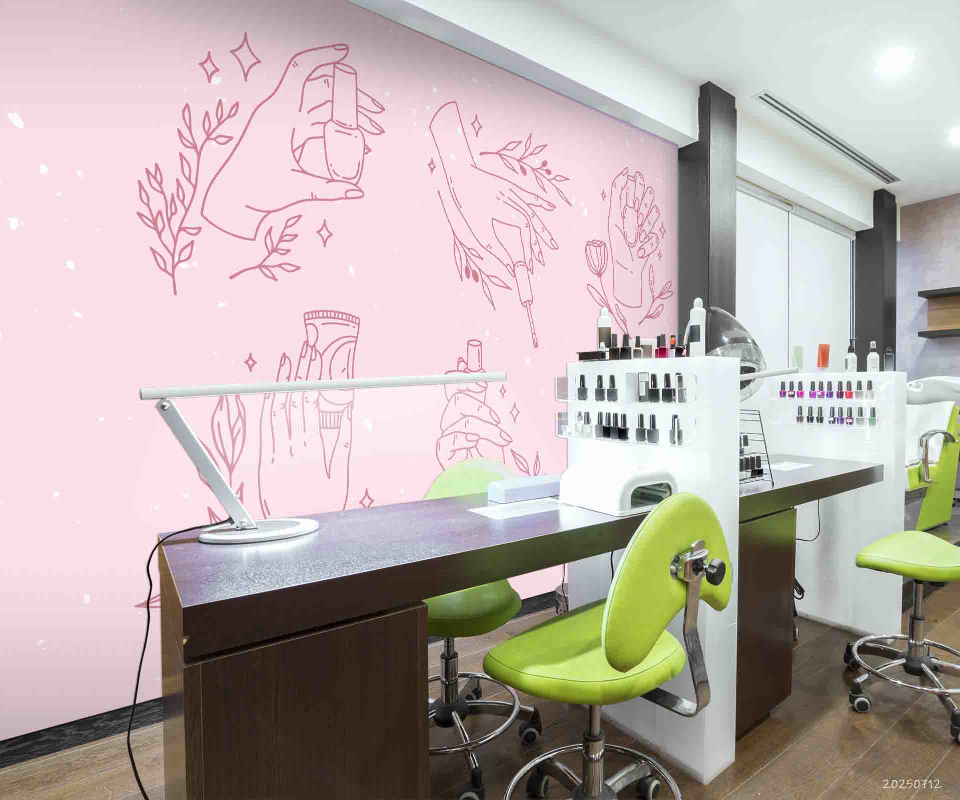 3D Salon Shop Beauty Salon Nail Salon Wall Mural Wallpaper 53