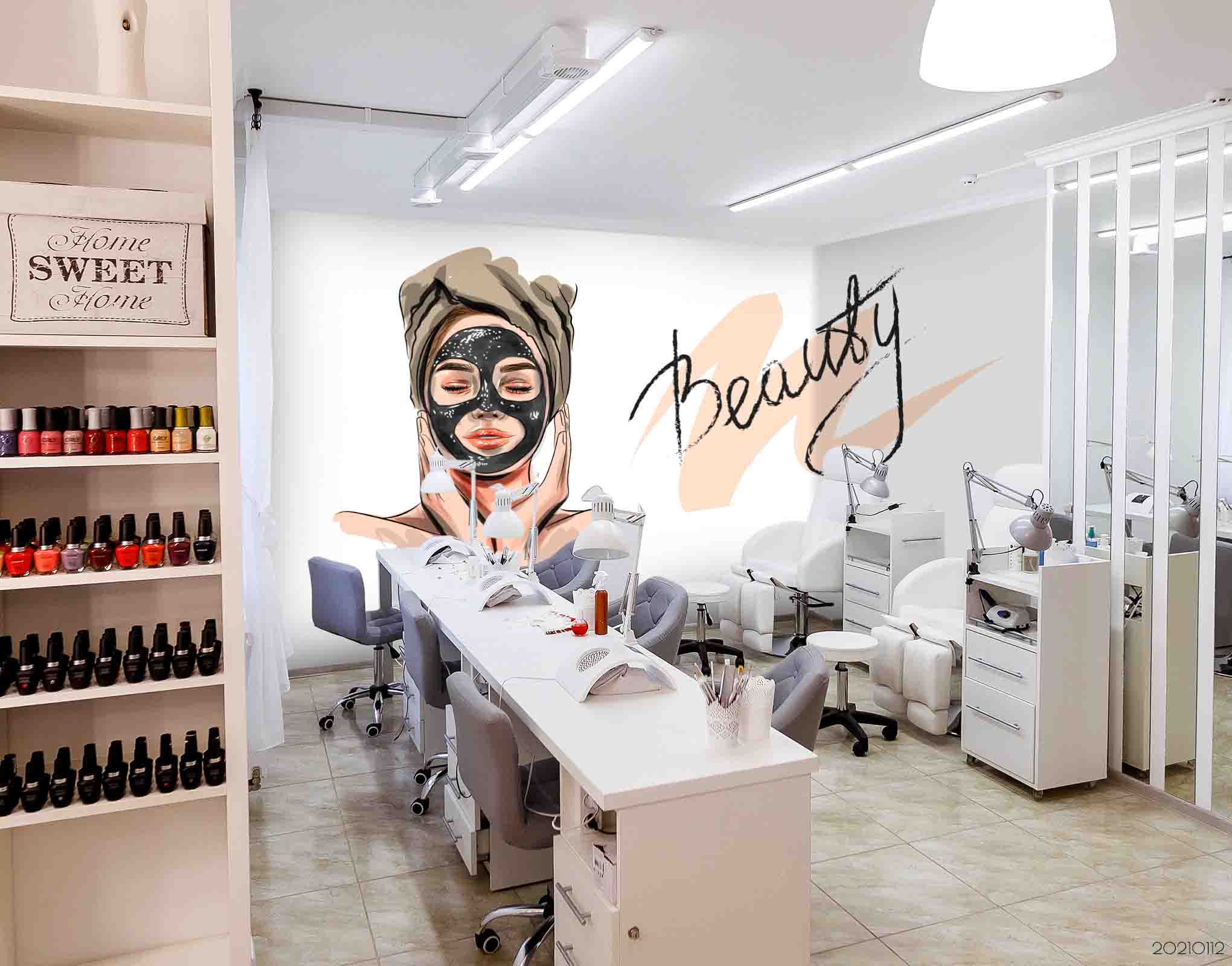 3D Salon Shop Beauty Salon Wall Mural Wallpaper 32